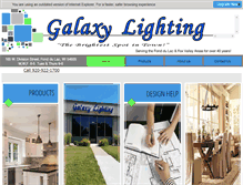 Tablet Screenshot of galaxylightingfdl.com